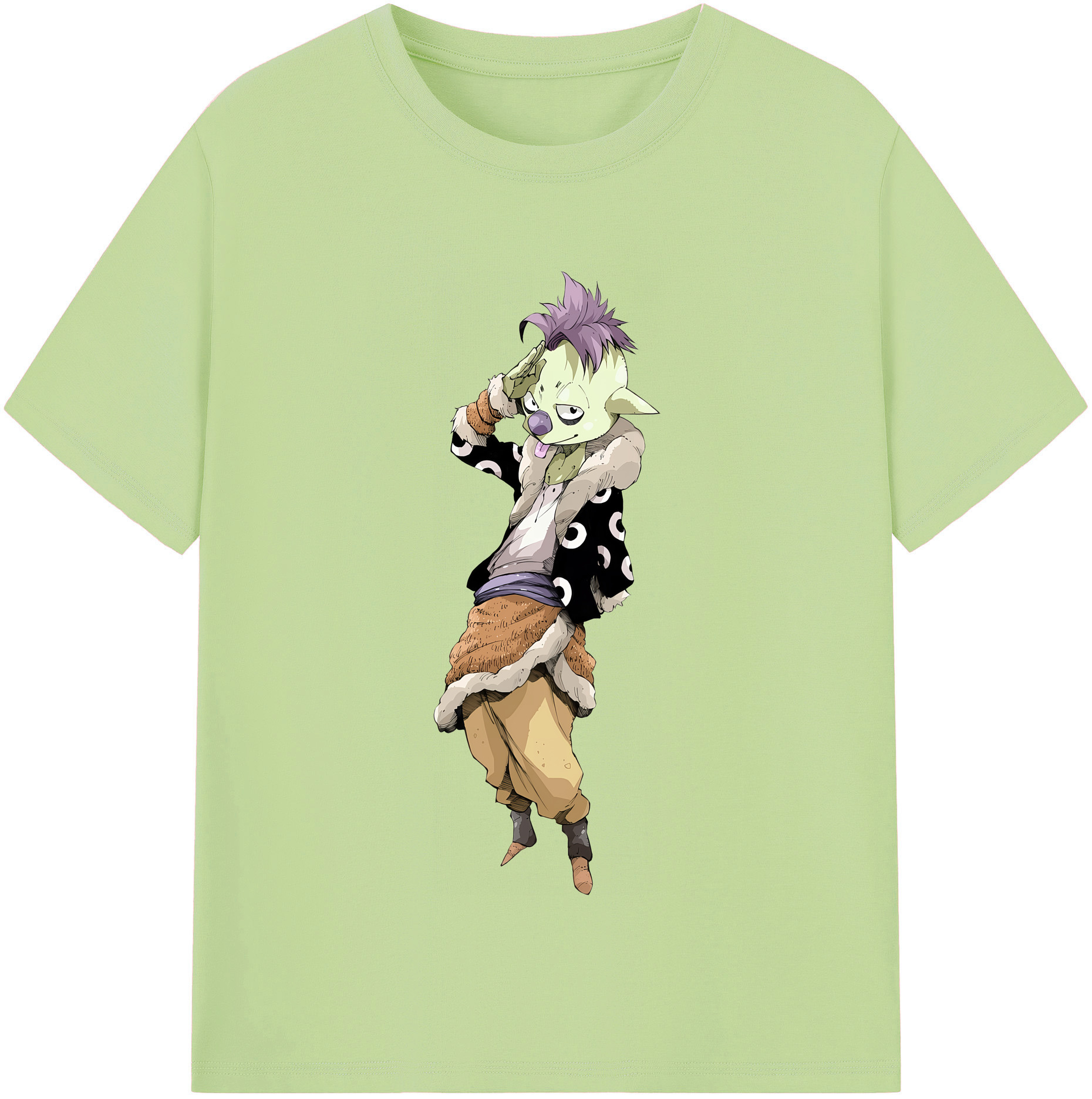 （画像用） 転スラ Regarding Reincarnated to Slime 綿100％半袖Tシャツ（フロントプリント）